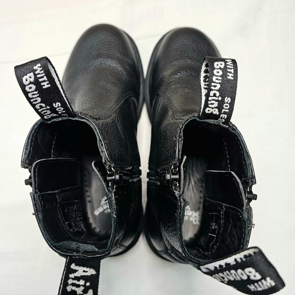 Doc Dr Martens Black Leather Chelsea Boots 2976 w/ Zips Women's Size US 6 - Picture 7 of 13